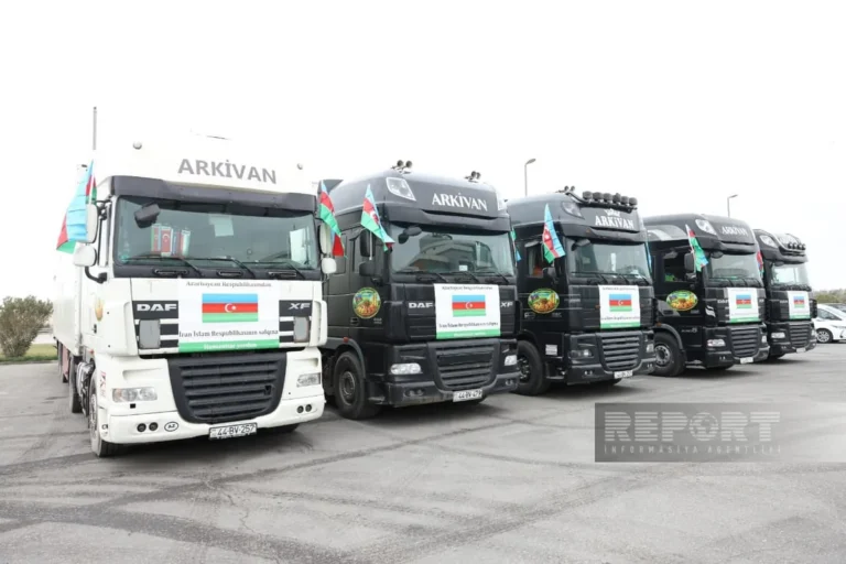 Азербайджан отправил в Иран новую партию гуманитарной помощи