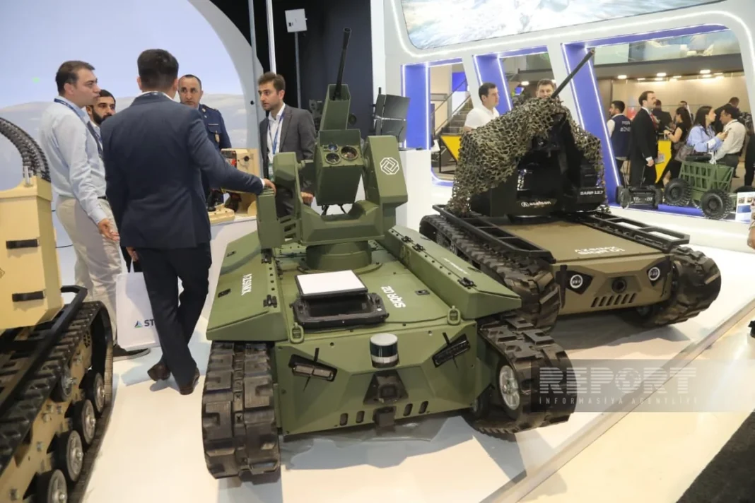adex-azerbaijan-robot Азербайджанская беспилотная наземная платформа на выставке ADEX-2026