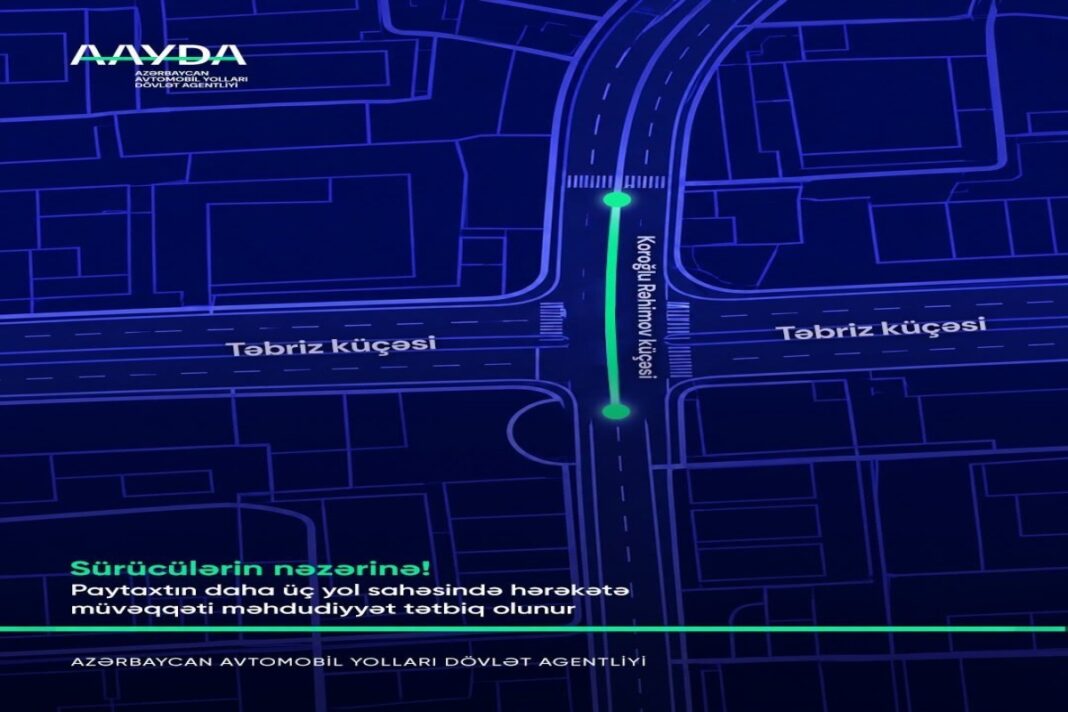 baku-road-restrictions Автомобили на одной из улиц Баку