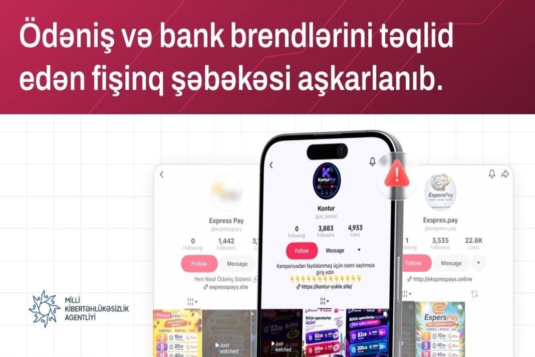 Предупреждение о поддельных платёжных сайтах, выявленных в Азербайджане