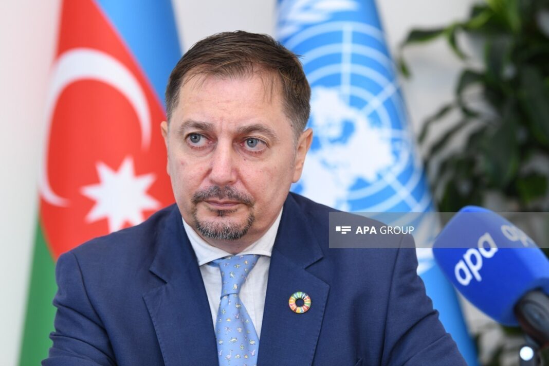 ООН запускает экологический проект по защите Каспия Резидент-координатор ООН в Азербайджане Дмитро Шлапаченко