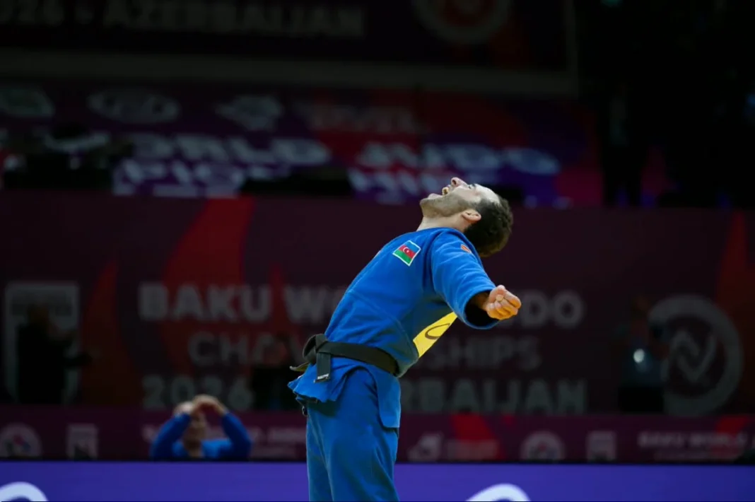 Ахмед Юсифов на чемпионате мира в Баку Ахмед Юсифов на чемпионате мира по дзюдо в Баку