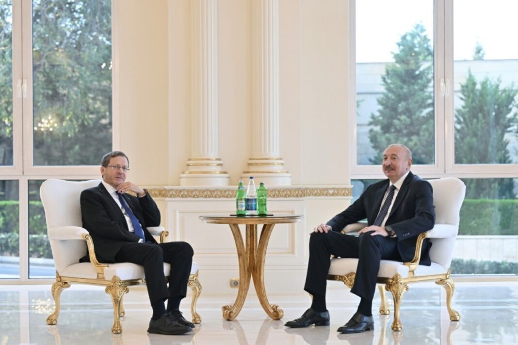 baku-israel-talks Встреча президента Азербайджана Ильхама Алиева с президентом Израиля Ицхаком Герцогом
