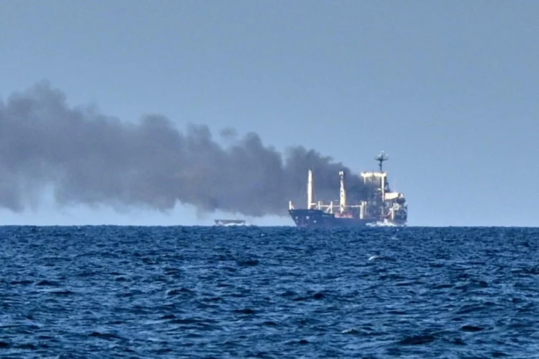 black-sea-ships-drone-attack Суда в Черном море после атаки дронов у побережья Болгарии