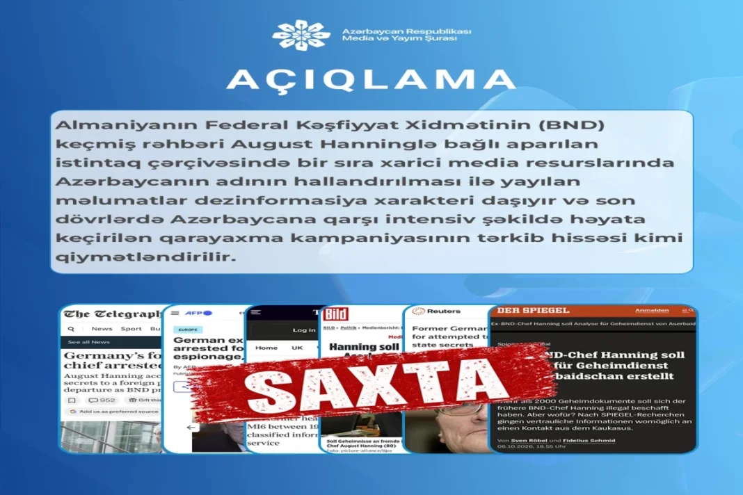 bnd-azerbaijan-response Публикации о расследовании в отношении бывшего главы BND Августа Ханнинга