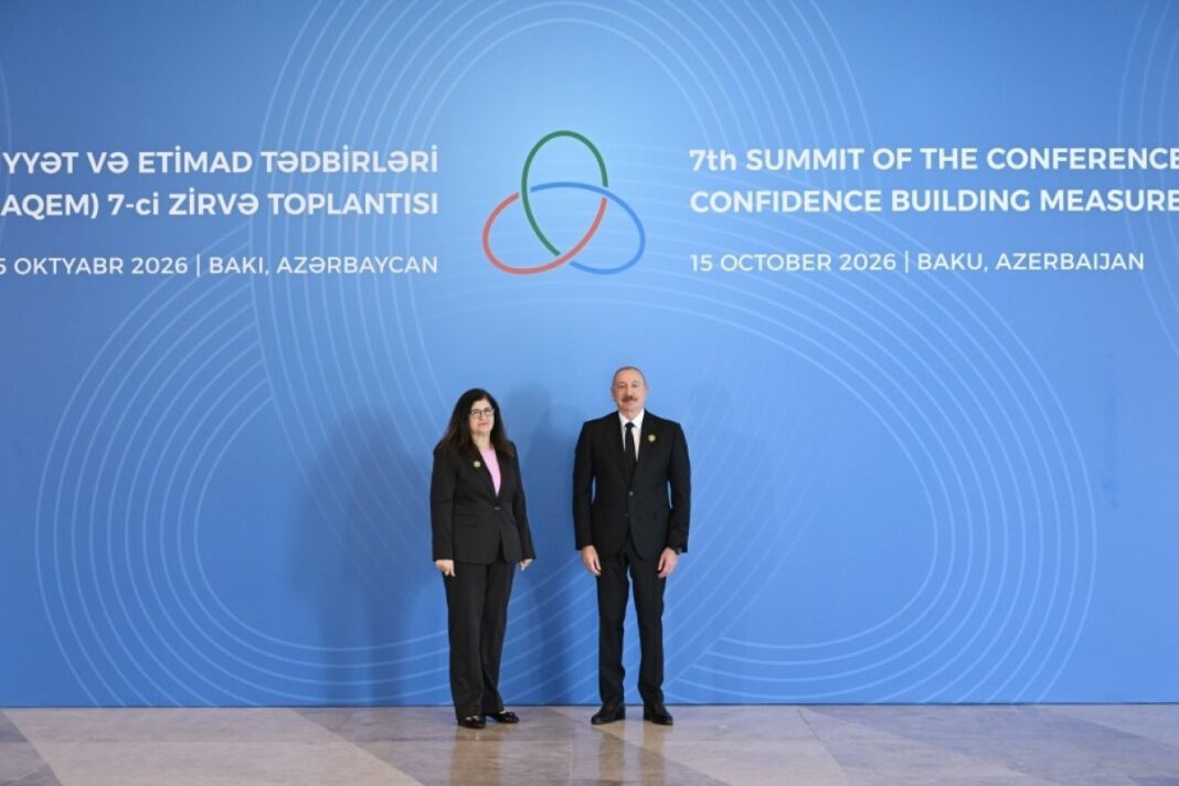 cica-summit-aliyev Ильхам Алиев выступает на VII саммите СВМДА в Баку
