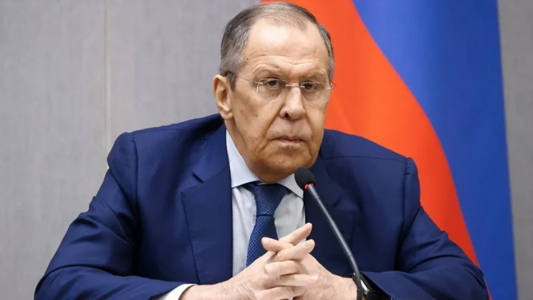 Сергей Лавров на пресс-конференции в Баку
