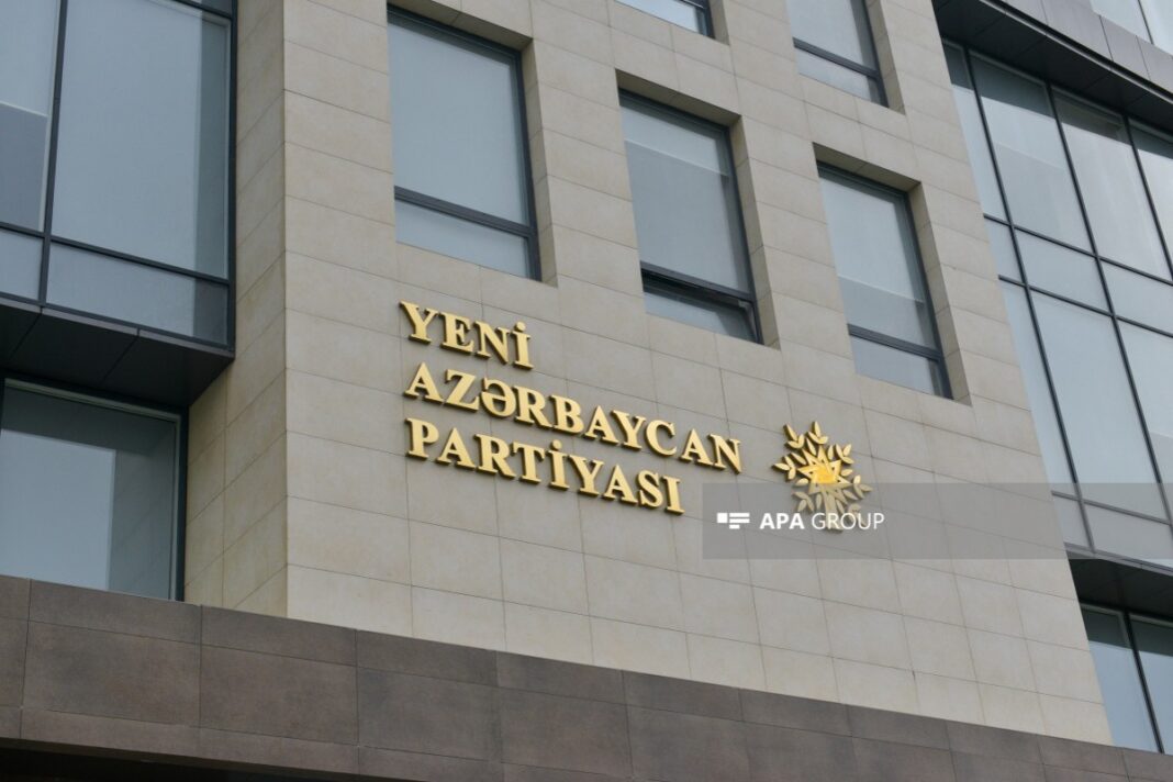 yap-akp-azerbaijan-statement-2026 Здание штаб-квартиры партии «Ени Азербайджан» в Баку